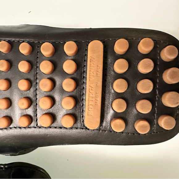 Bottega Veneta Black Intrecciato Leather Mens Slides Size 43 - Picture 5 of 9